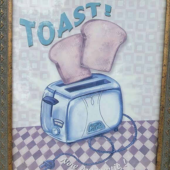 Framed kitchen art Nifty Fifties toast by charlene audrey kitchy - Picture 2 of 3